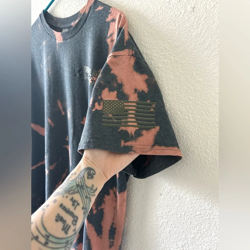 Bleach Dyed Gildan Graphic Tee – XL - Picture 3 of 11